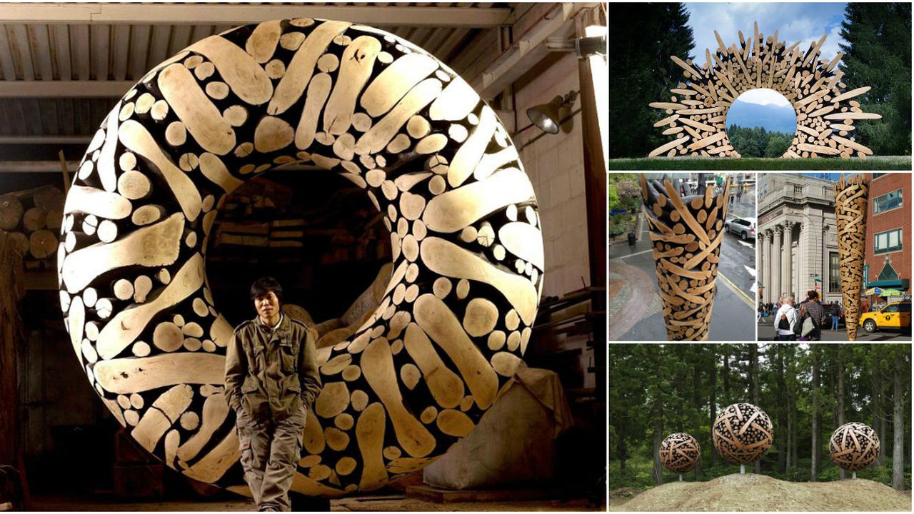 Batang Pohon 'Disulap' jadi Karya Elegan