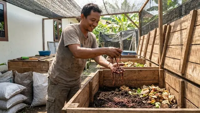 Ide Budidaya Cacing Skala Rumahan untuk Pakan