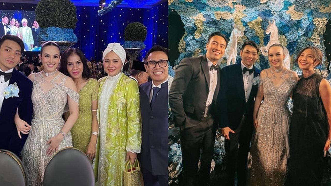 6 Potret Rekan Artis di Acara Resepsi Pernikahan Chelsea Islan dan Rob Clinton