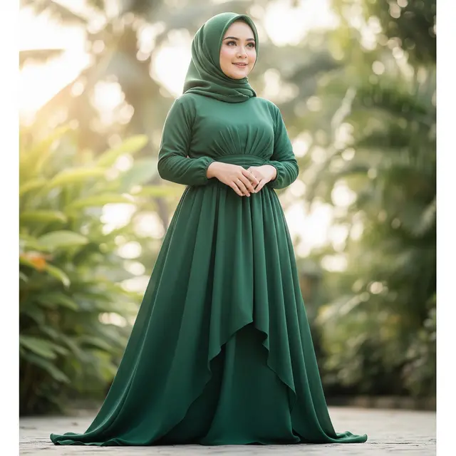 Gamis untuk Muslimah Pendek atau Berisi agar Terlihat Jenjang