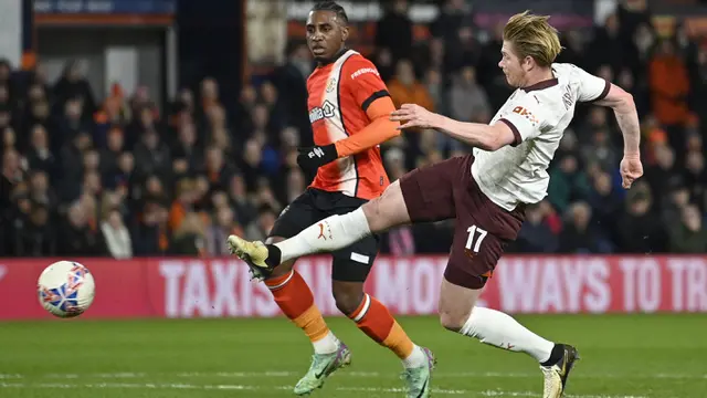 Foto: Erling Haaland dan Kevin De Bruyne Bombardir Gawang Luton Town di Piala FA, Manchester City Menang Besar