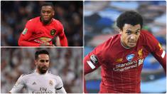 Peran pemain bek sayap menjadi penting dalam sepak bola modern belakangan ini. Trent Alexander-Arnold mejadi salah satu bek kanan terbaik saat ini berkat memiliki kemampuannya dalam menyerang dan bertahan yang sangat baik. Berikut 5 bek kanan terbaik dunia saat ini (kolase foto AFP)