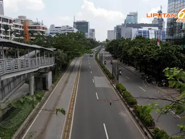 [FOTO] Hari Raya Nyepi, Beberapa Jalanan di Jakarta Sepi