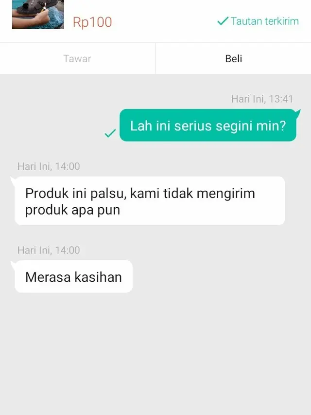 Chat Balasan Admin Olshop yang Bikin Greget, Enggak Habis Pikir. (Sumber: Twitter/txtdariolshop)