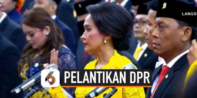 VIDEO: Detik-Detik Anggota DPR RI Ucapkan Sumpah Jabatan
