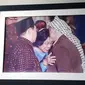 Foto lawas Megawati Soekarnoputri, Gus Dur, dan Yasser Arafat di Indonesia. Dok: Tommy Kurnia/Liputan6.com&nbsp;