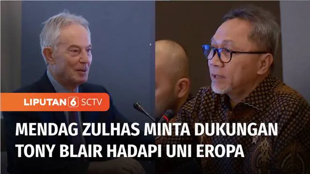 Menteri Perdagangan Zulkifli Hasan menerima kunjungan mantan Perdana Menteri Inggris, Tony Blair di Kantor Kemendag kawasan Gambir, Jakarta Pusat. Kunjungan Tony Blair membahas kerjasama antara Indonesia Uni Eropa melalui IEU-CEPA.