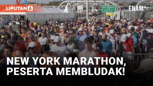 VIDEO: 5O Ribu Peserta Ramaikan New York Marathon