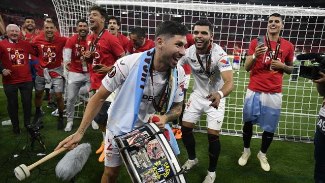 Selebrasi Juara Sevilla