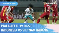 Menjamu Vietnam di Stadion Patriot Chandrabhaga, Bekasi, Jawa Barat, Timnas Indonesia U-19 gagal meraih poin. Dalam laga pembuka ini Garuda Muda hanya mampu bermain imbang tanpa gol. Hasil imbang ini menempatkan Timnas U-19 di posisi empat klasemen G...