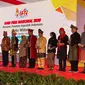 Enam bupati menerima Anugerah Kebudayaan 2020 saat Hari Pers Nasional di Banjarmasih, Kalimantan Selatan,Sabtu (8/2/2020). (Istimewa)