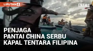 Tegang! Penjaga Pantai China Tabrak Kapal dan Berseteru dengan Tentara Filipina