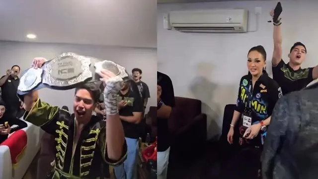 6 Potret Maia Estianty dan Syifa Hadju Nonton Tinju El Rumi, Bertemu Ahmad Dhani