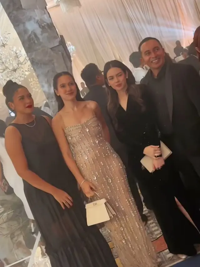 Pevita Pearce Hadir di Resepsi Luna Maya dan Maxime.