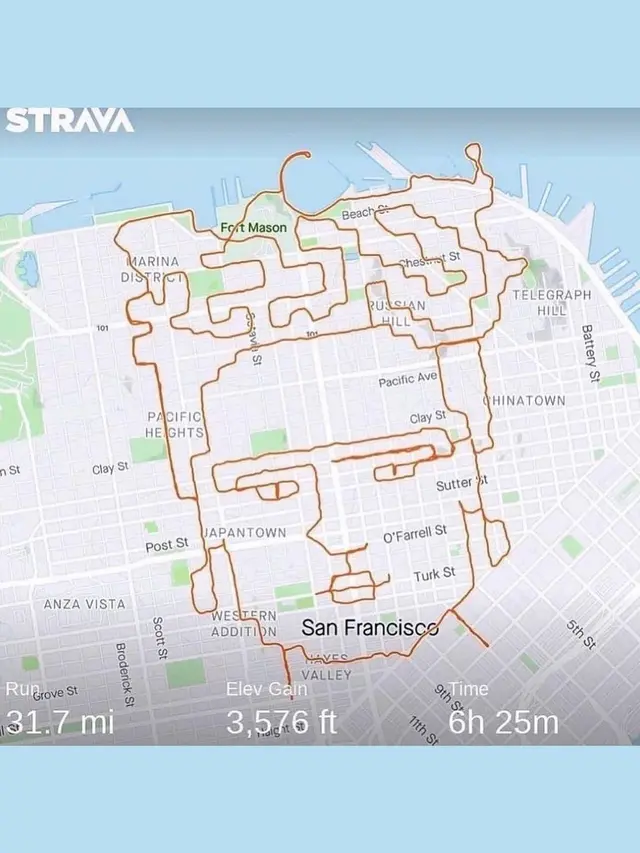 Seniman Ini Lukis Jalanan Kota dengan Aplikasi Lari, 6 Kreasinya Keren