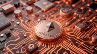Aset digital kripto Ethereum (ETH). (Foto by AI)