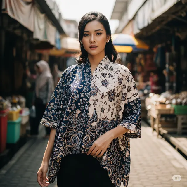 Model Batik Blus Wanita Muda Kekinian. Foto: Gemini