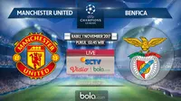 Jadwal Liga Champions, Manchester United vs Benfica. (Bola.com/Dody Iryawan)