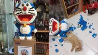 Kucing Oren Hancurkan Patung Lego Pemiliknya, Ingin Marah tapi Enggak Bisa