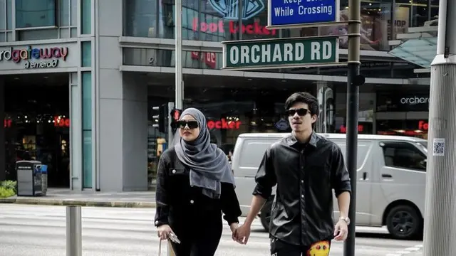 OOTD Aurel Hermansyah di Singapura