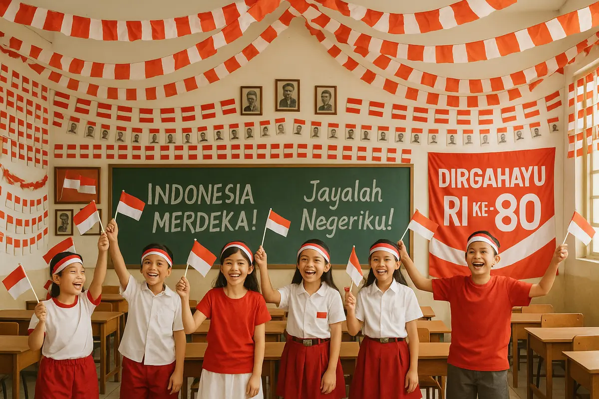 Hiasan Kelas 17 Agustus Kreatif
