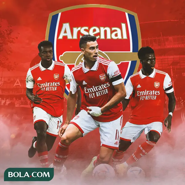 Arsenal - Eddie Nketiah, Gabriel Martinelli, Bukayo Saka