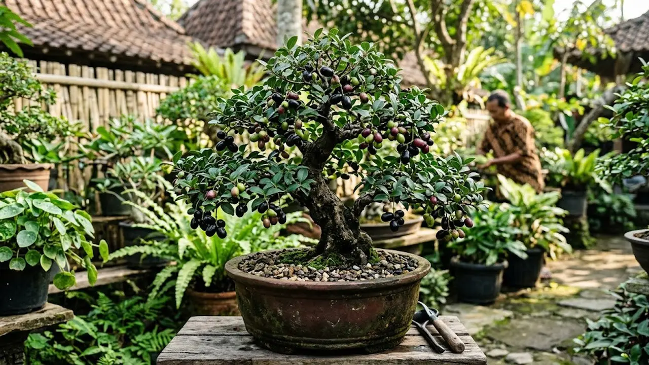 Cara Mengerdilkan Pohon Jamblang atau Duwet agar Berbuah di Pot/AI Generated