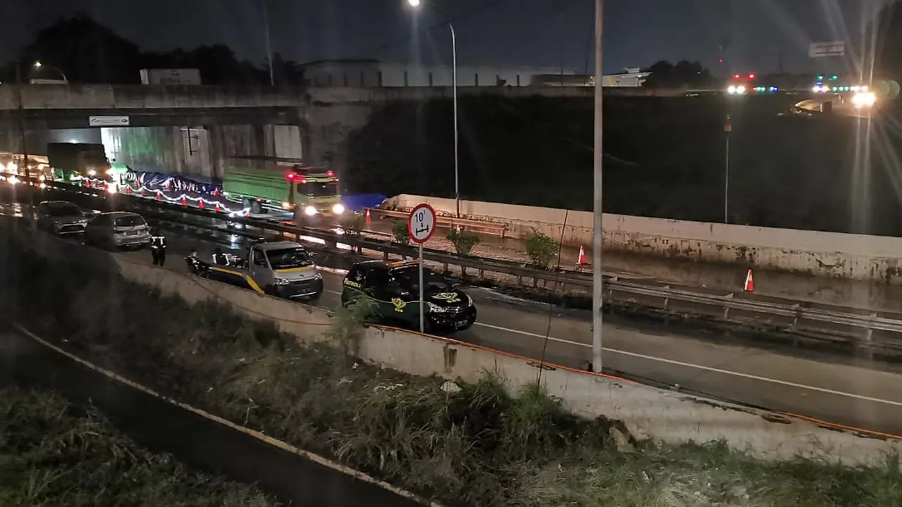 Jasa Marga telah menyelesaikan penanganan genangan banjir di Jalan Tol Jakarta-Tangerang, tepatnya di Simpang Susun (SS) Bitung Km 26