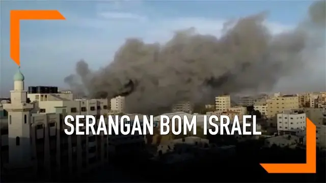 Israel lancarkan serangan udara besar-besaran ke wilayah Gaza. Bom hancurkan belasan gedung dan menewaskan sedikitnya 20 warga Palestina.