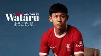 Pemain baru Liverpoo, Wataru Endo. (Bola.com/Twitter Liverpool)