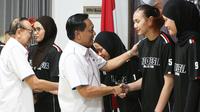 Pelepasan Timnas Bola Voli Putri ke AVC Volleyball Cup Filipina 2026 yang berlangsung di Padepokan Voli Jenderal Polisi Kunarto, Sentul, Bogor pada Selasa (02/06/2026). (Bola.com/Abdul Aziz)