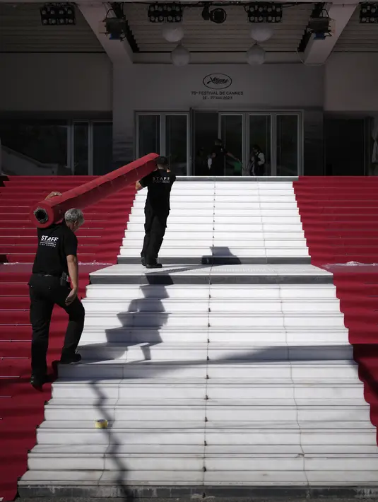 Festival film Cannes 2023 berlangsung dari 16 Mei hingga 27 Mei 2023. (AP Photo/Daniel Cole)