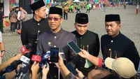 Penjabat (Pj) Gubernur DKI Jakarta Heru Budi Hartono usai melakukan Upacara Hari Ulang Tahun Jakarta di Lapangan Silang Monas Sisi Selatan, Kamis (22/6/2023). (Foto: Winda Nelfira/Liputan6.com).