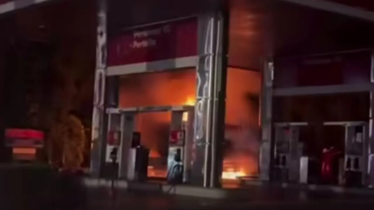 SPBU di Kemanggisan Jakbar Terbakar