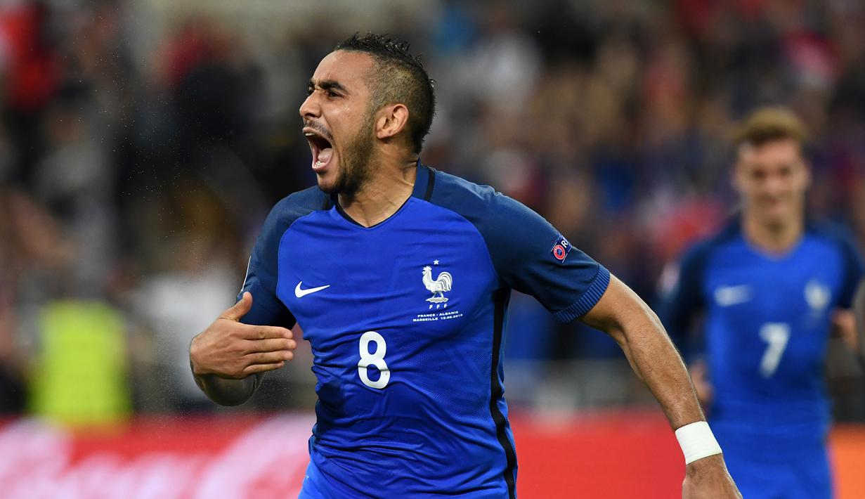 Satu gol dan menciptakan 6 peluang ke gawang Albania membuat Dimitri Payet kembali menjadi elemen penting saat Prancis menang 2-0 atas Albania, (15/6/2016). (AFP/Franck Fife)