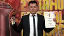 Hanung Bramantyo keluar sebagai Sutradara Film Terpuji dalam film Soekarno, Bandung, Sabtu (13/9/2014) (Liputan6.com/Panji Diksana)
