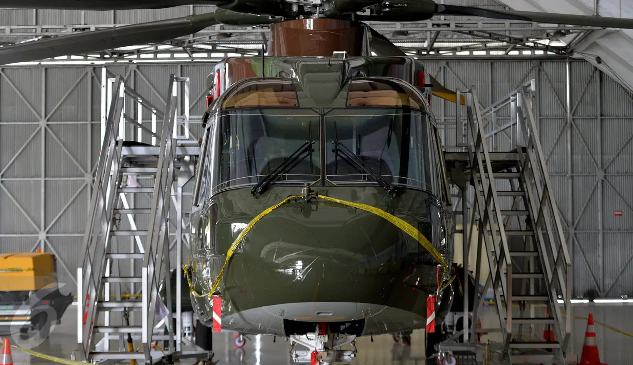 Pihak TNI AU sedang mendalami investigasi internal terkait pengadaan AW-101, Jakarta, Kamis (9/2). Pihaknya akan memberikan informasi hasil investigasi ke panglima TNI. (Liputan6.com/ Widodo S. Jusuf/Pool)