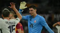Pemain Lille merayakan kemenangan atas AS Roma di ajang Liga Europa 2025/2026. (Filippo MONTEFORTE / AFP)