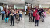 Potret nenek-nenek cover dance K-pop, gerakannya energik dan menggemaskan. (Sumber: TikTok/qc23890743)