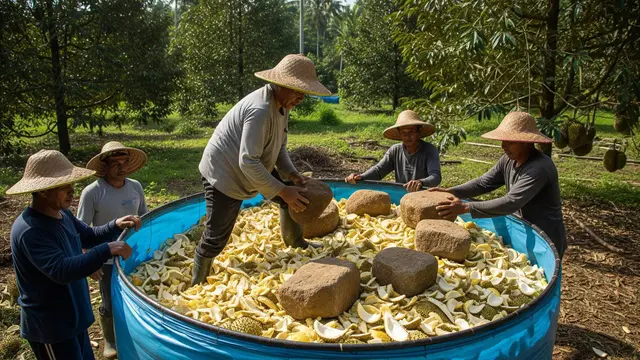 Cara Olah Kulit Durian Jadi Pakan Ternak