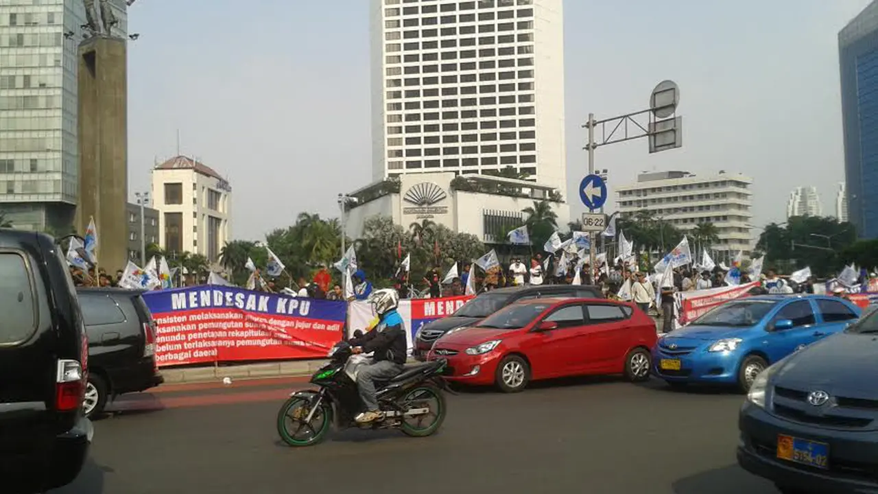 Jelang Pengumuman Hasil Pilpres, Puluhan Buruh Ancam Datangi KPU