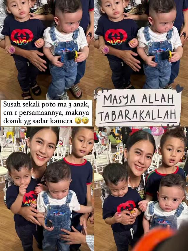 Rayyanza bersama Kiano dan Kenzo