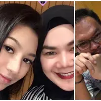 Sarita Abdul Mukti dan Faisal Harris serta anaknya bertemu di sebuah restoran (Instagram/@shakillaastari)
