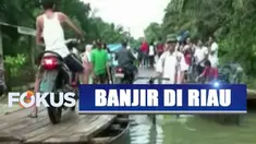 Banjir yang sudah tejadi beberapa hari ini mengakibatkan dua desa terisolasi.