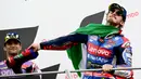 Sepanjang balapan, Francesco Bagnaia tampil konsisten. (Marco BERTORELLO/AFP)