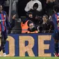 Barcelona&nbsp;membungkam&nbsp;Real Sociedad dengan skor 1-0 pada laga perempat final Copa del Rey di Camp Nou, Kamis (26/1/2023) dini hari WIB. Gol tunggal kemenangan Barca dicetak Ousmane Dembele. (AFP/Josep Lago)