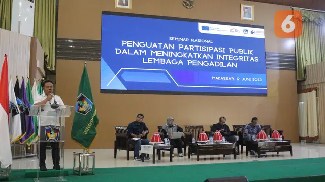 Seminar Nasional Penguatan Partisipasi Publik dalam Meningkatkan Integritas Peradilan (Liputan6.com/Eka Hakim)