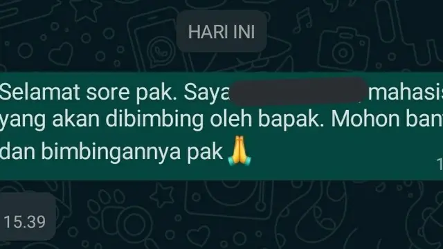 7 Chat antara Dosen Pembimbing dan Mahasiswa Skripsi Ini Bikin Deg-Degan