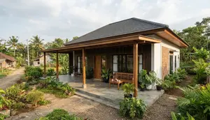 10 Model Rumah Kampung Modern dengan Teras Luas, Hunian Tropis yang Asri