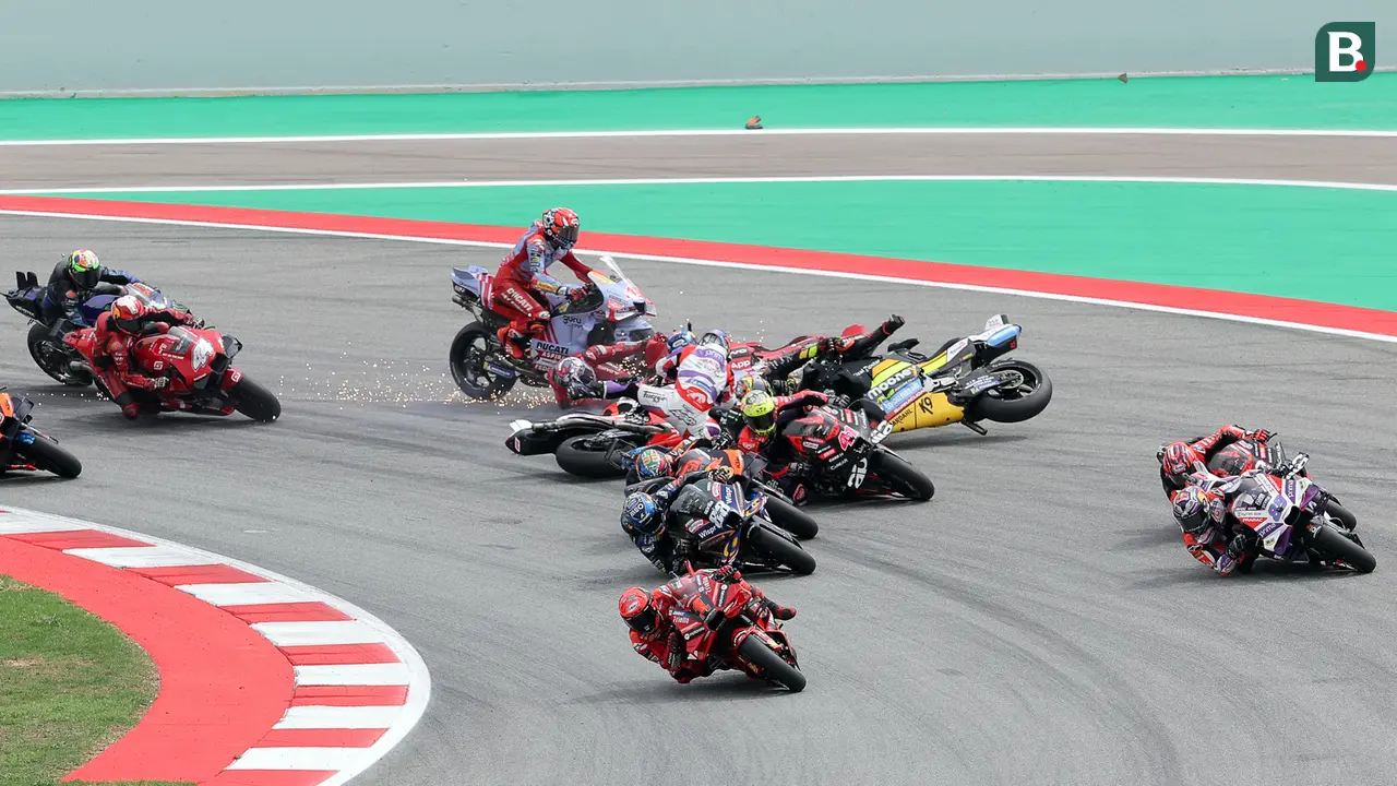 Kecelakaan Pembalap MotoGP di Sirkuit Catalunya
